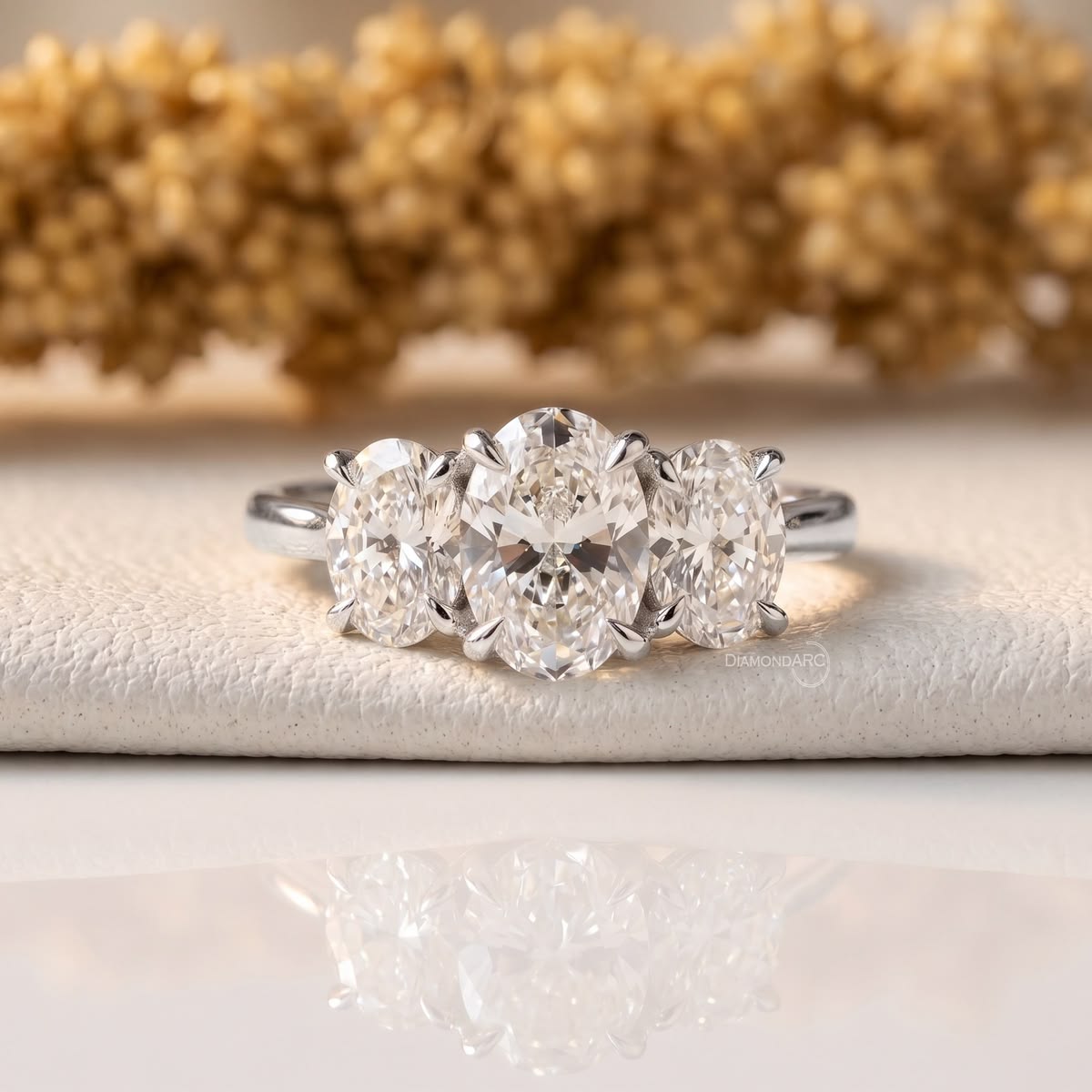 Three-Stone Lab Diamond Rings