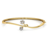 Interwined Flower Diamond Bracelet