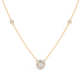 Halo Circlet Diamond Necklace
