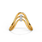 Glittery Diamond Vanki Ring