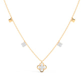 Baroque Clover Diamond Necklace