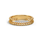 In Line Diamond Band