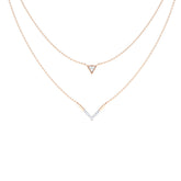 Victory Multi Layer Diamond Necklace