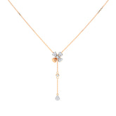 Floral Lariat Diamond Necklace