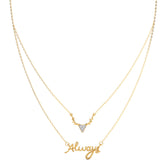 Stag Patronus & Always Diamond Necklace