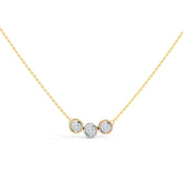 Trio Cluster Diamond Necklace