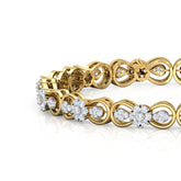 Mira Cluster Diamond Bangle
