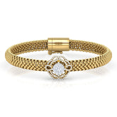 Granular Bloom Diamond Bracelet
