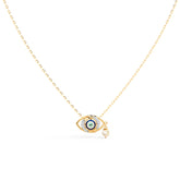 Modish Evil Eye Pearl Necklace