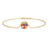Alayah Navratna Gemstone Bracelet