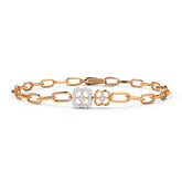 Twin Clover Diamond Bracelet