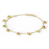 Blossom Navratna Gemstone Bracelet