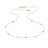 Geometric Fine Line Diamond Necklace