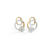 Floret in Loop Diamond Stud Earrings