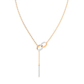 Ovate Interlinked Diamond Necklace
