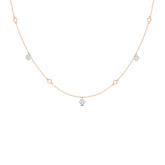 Floret Fine Line Diamond Necklace