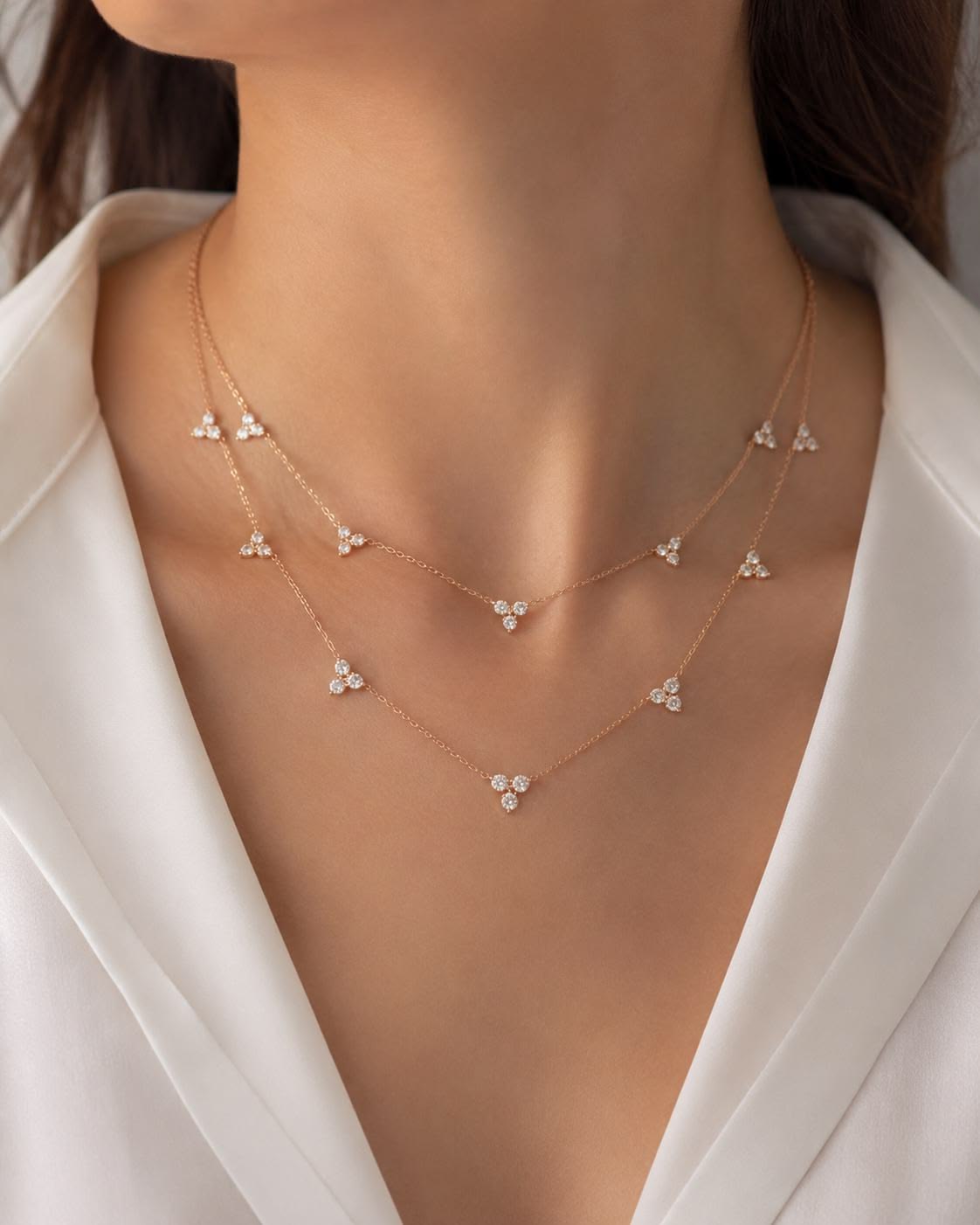 Diamond Station Necklaces