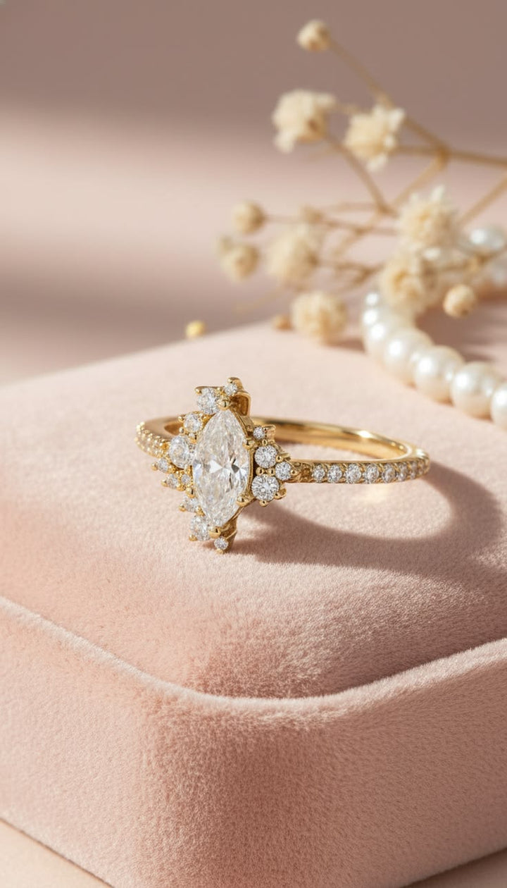 Minimalist Lab Diamond Rings