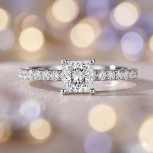 Princess Cut Lab Diamond Rings