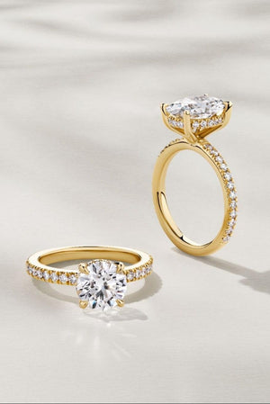 Round Cut Lab Diamond Rings