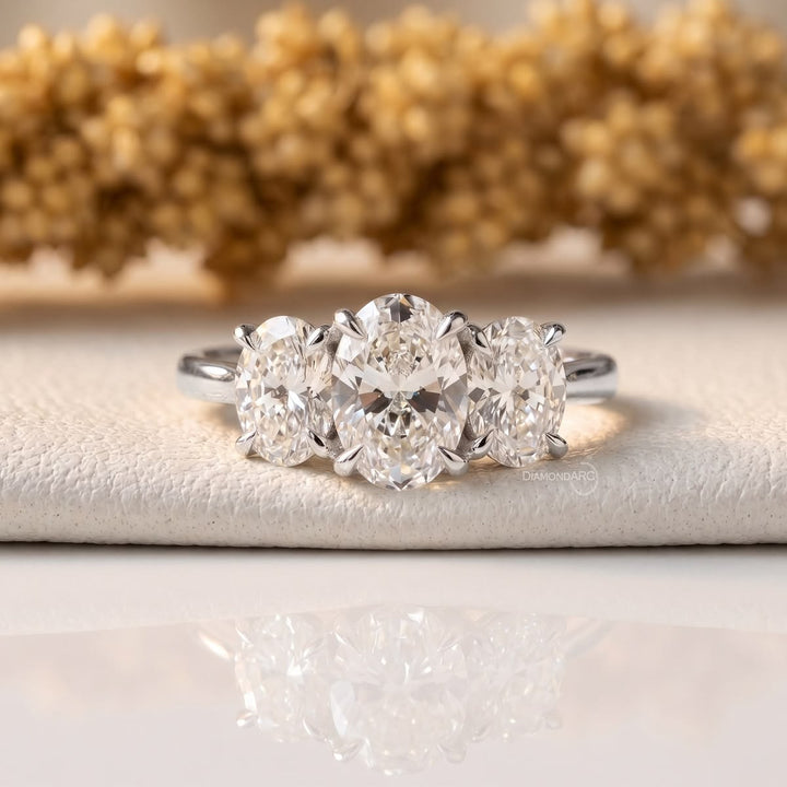 Three-Stone Lab Diamond Rings