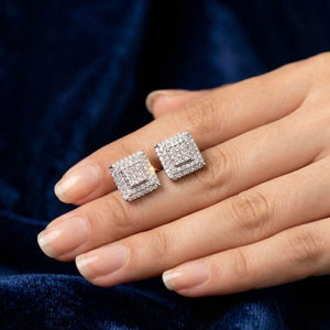 White Gold Diamond Earrings