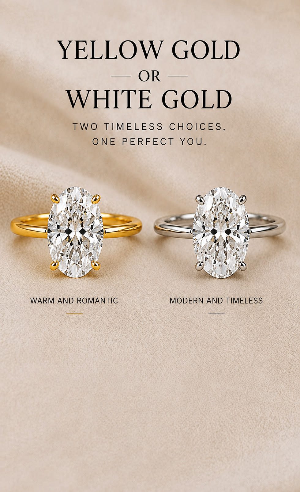 White Gold vs Yellow Gold Rings