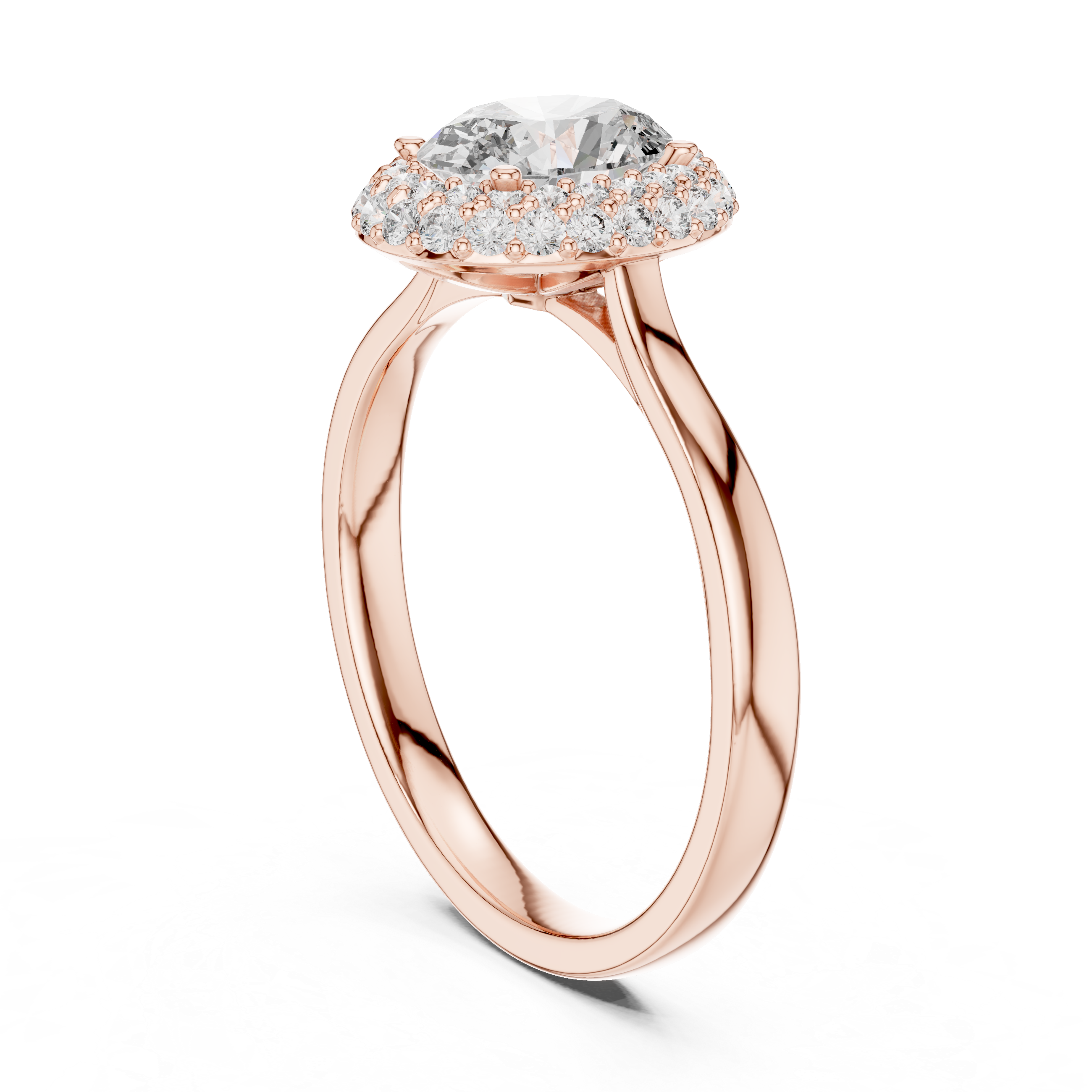 Oval Cut Diamond Double Halo Engagement Ring