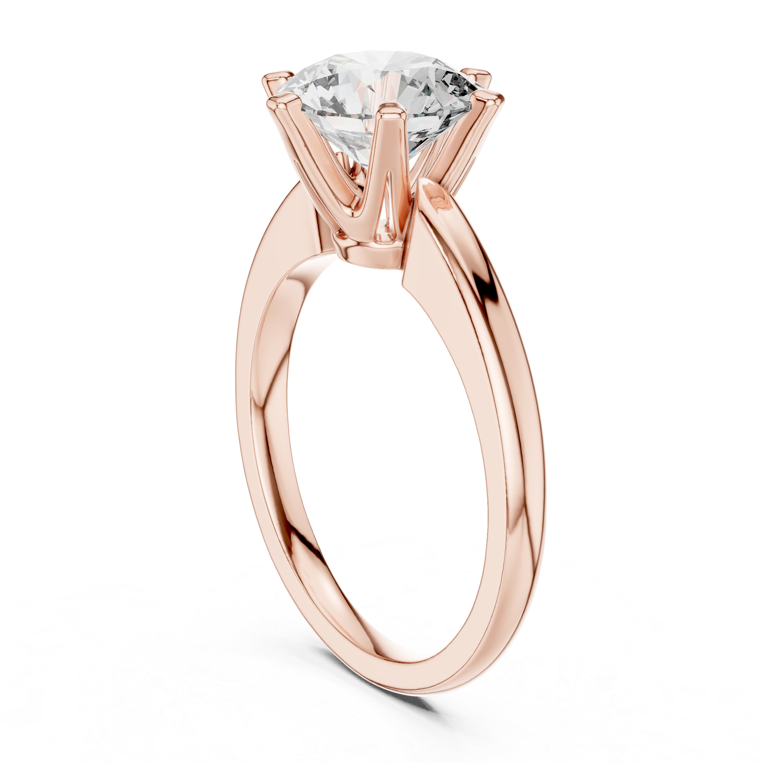 Round Cut Diamond Classic Solitaire Ring