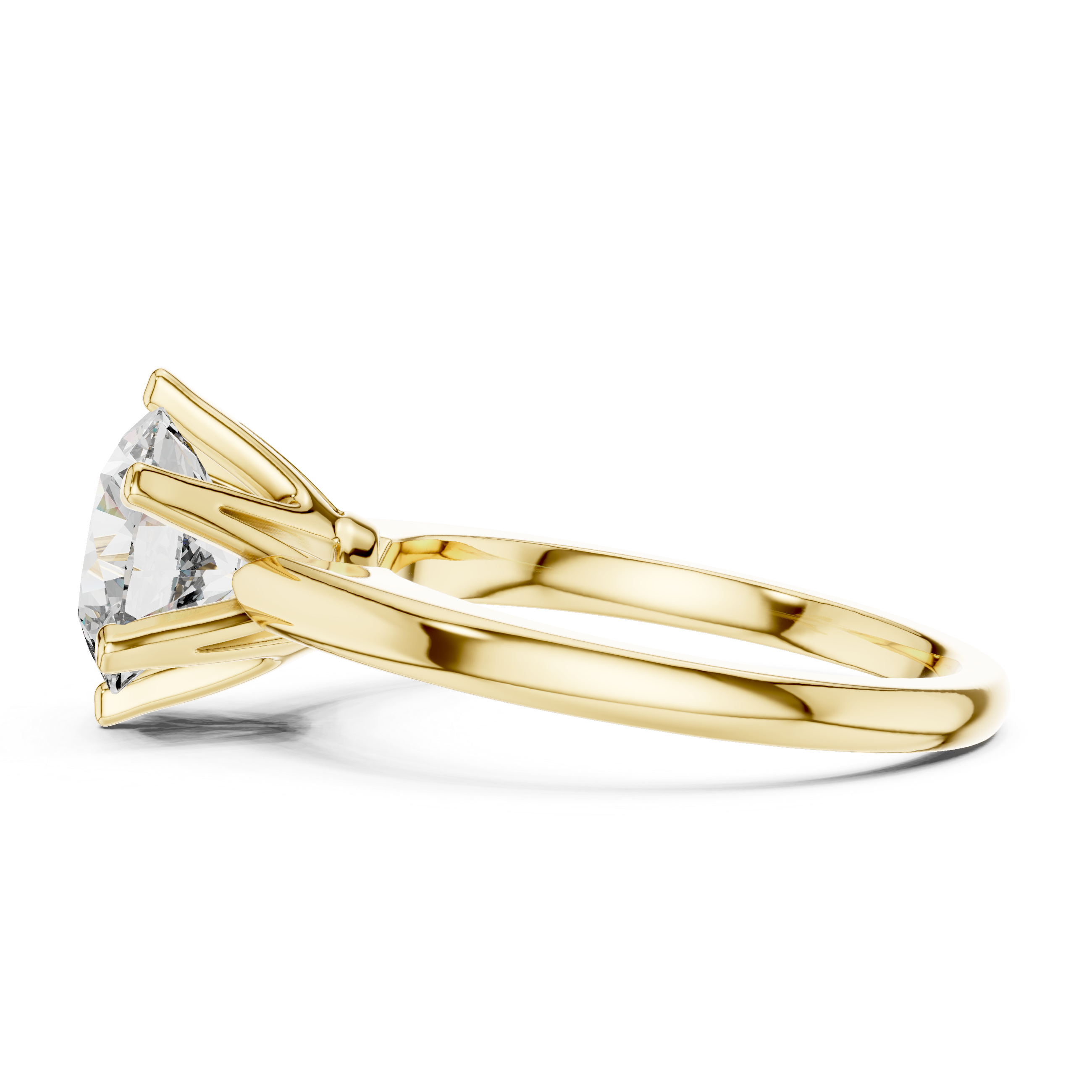 Round Cut Diamond Classic Solitaire Ring