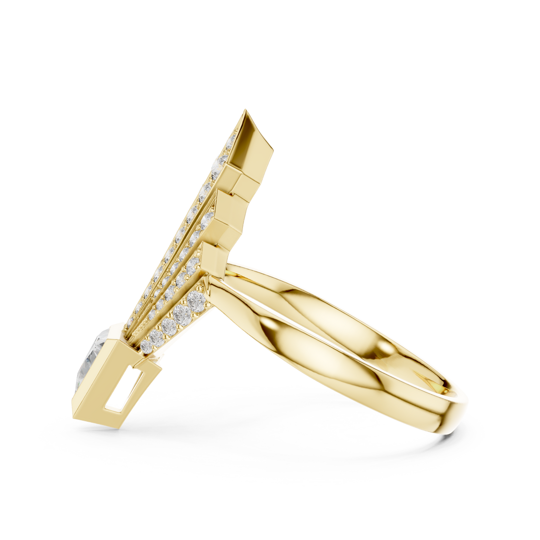 Gold anklet with smooth polished links.