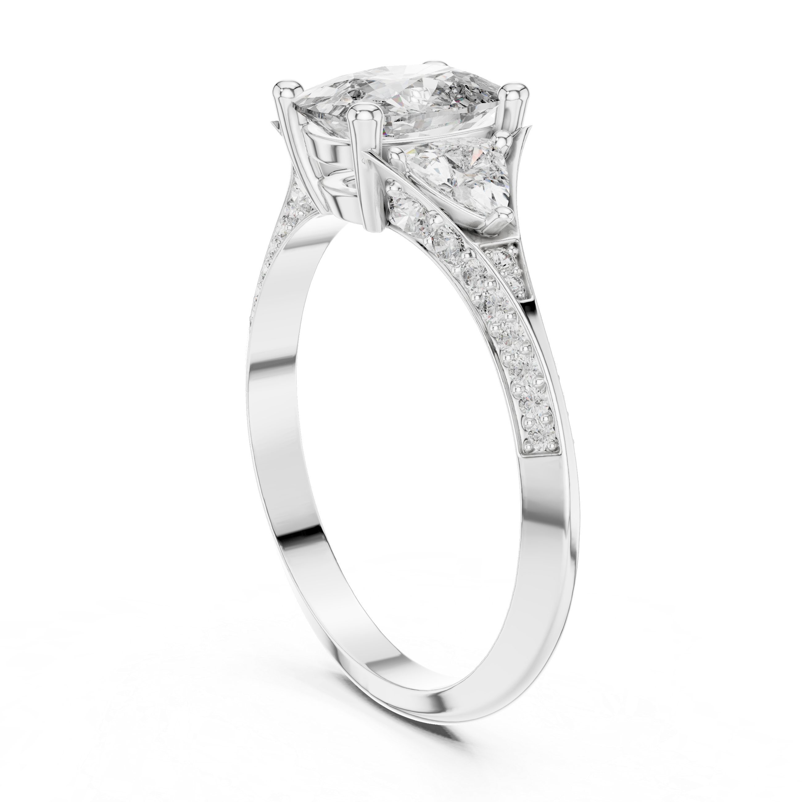 Gemstone toe ring with oval stone.