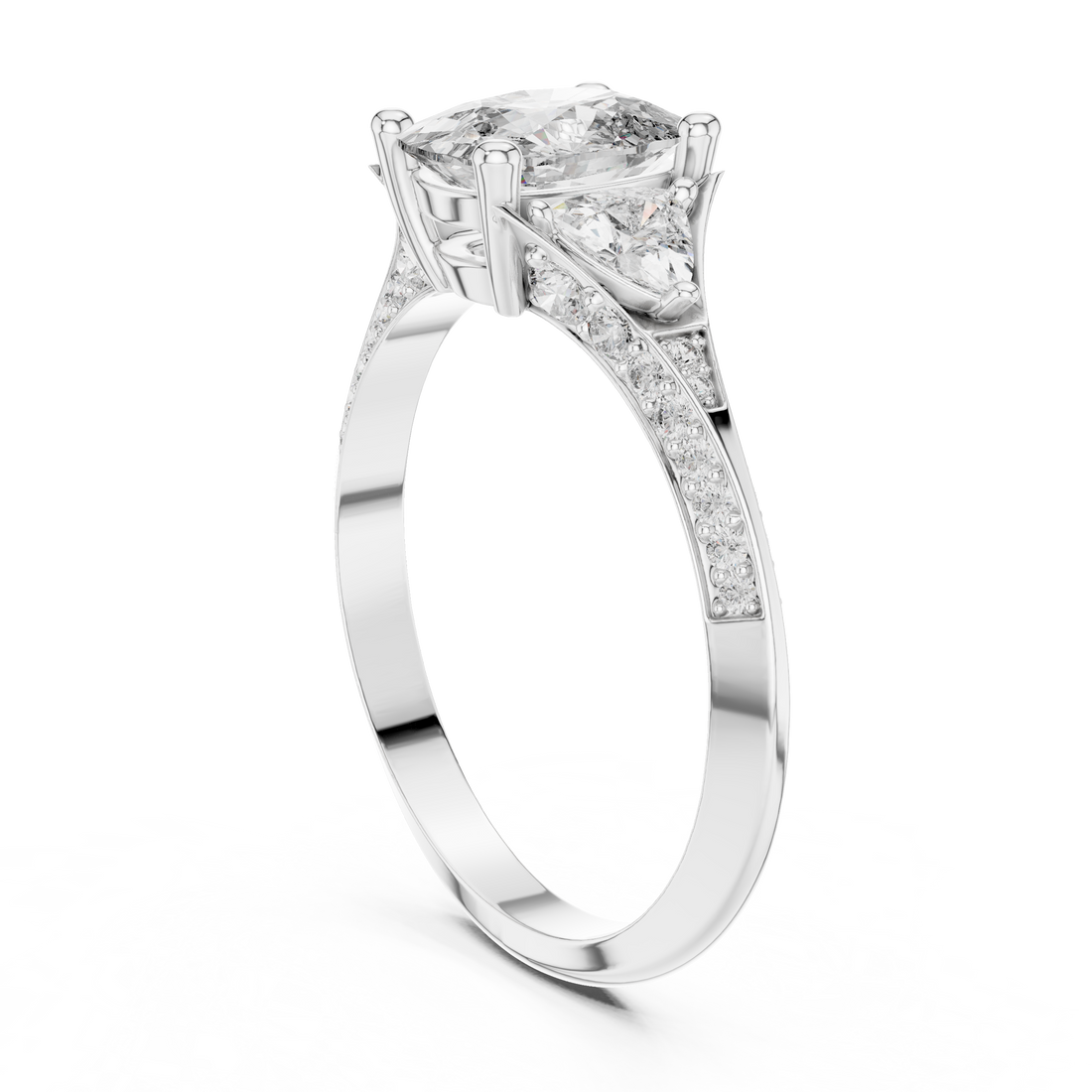 Gemstone toe ring with oval stone.