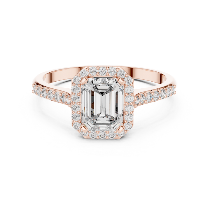 Men's gold band ring with matte finish.