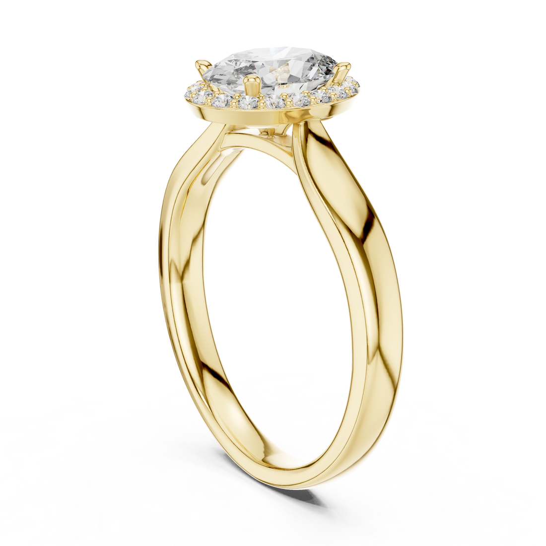 Engagement jewellery set with diamonds.