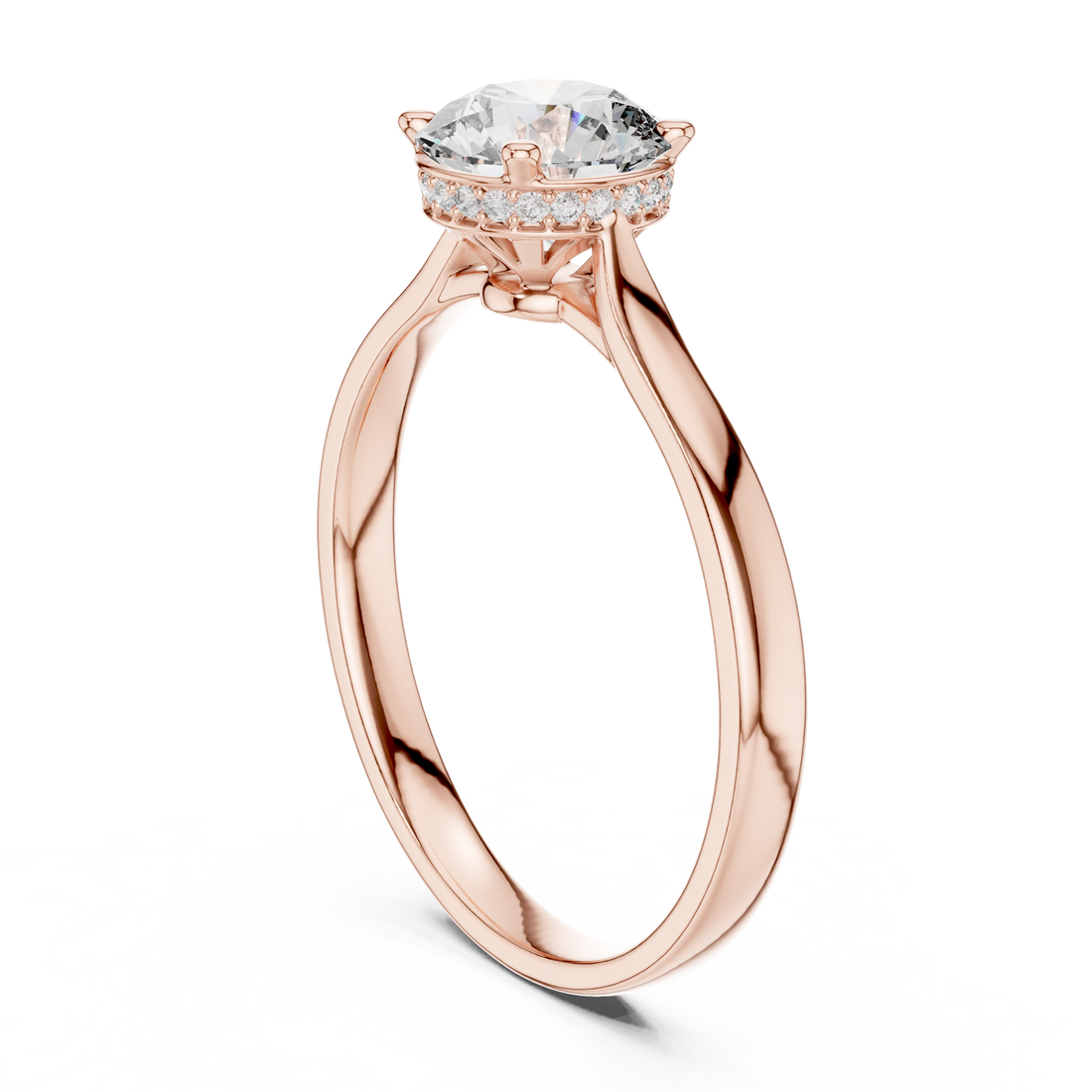 Round Cut Diamond Classic Solitaire Engagement Ring