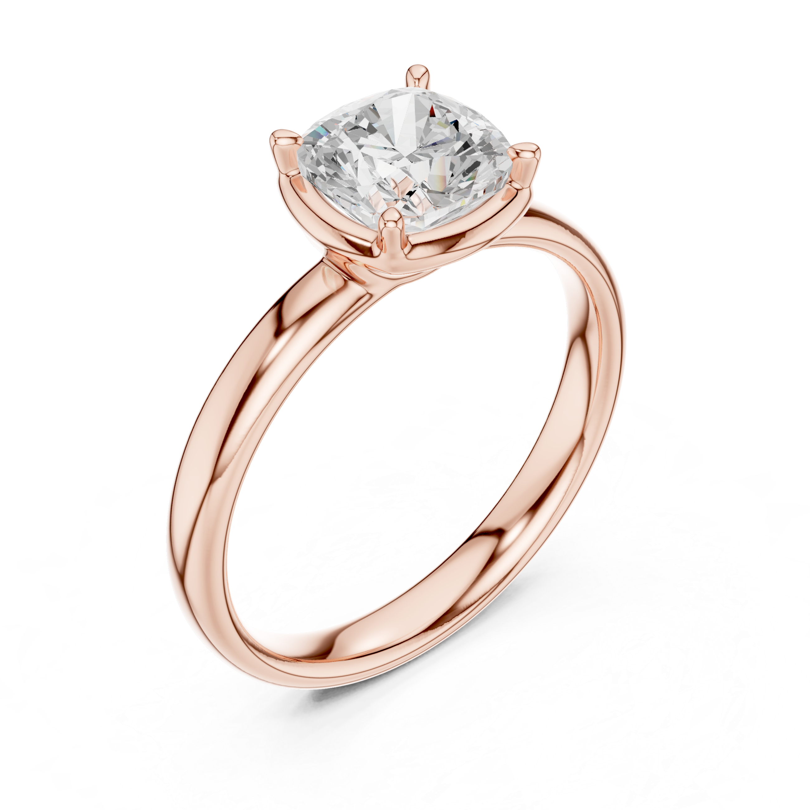 Floral design ring with petal pattern.