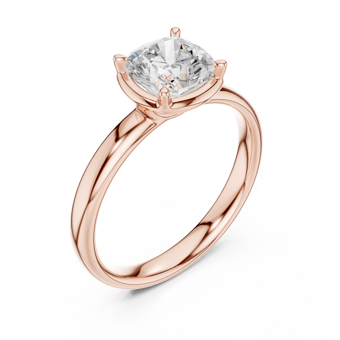 Floral design ring with petal pattern.