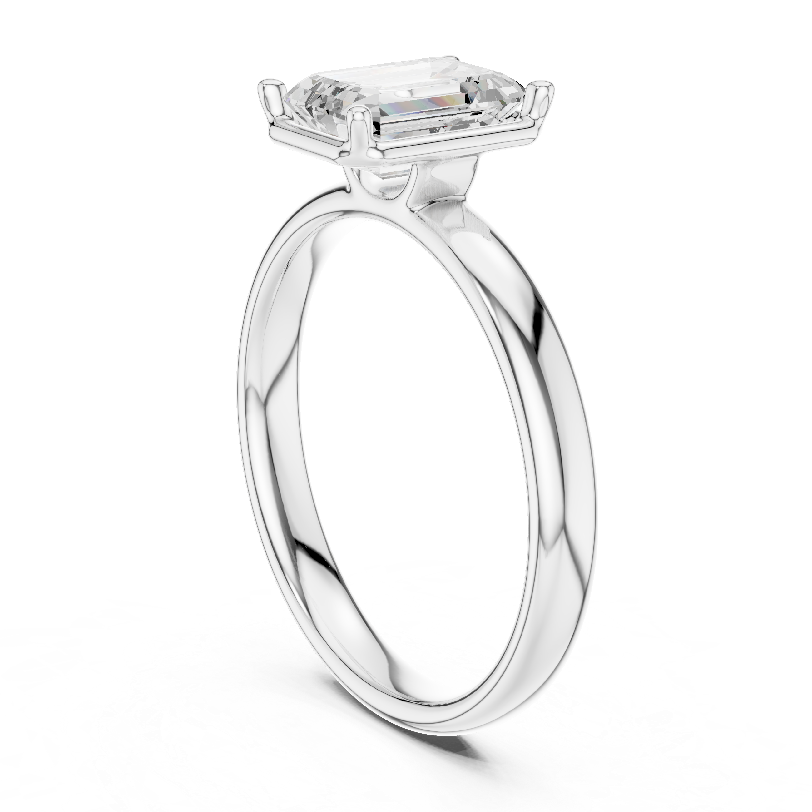 Thin engagement ring with elegant simplicity.
