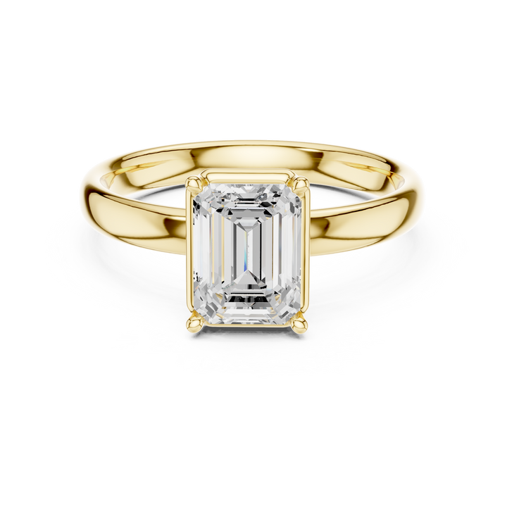 Smooth polished wedding band with timeless style.