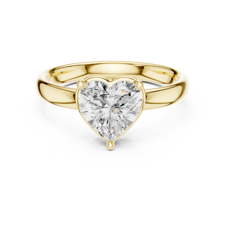 Smooth diamond ring with refined polish.