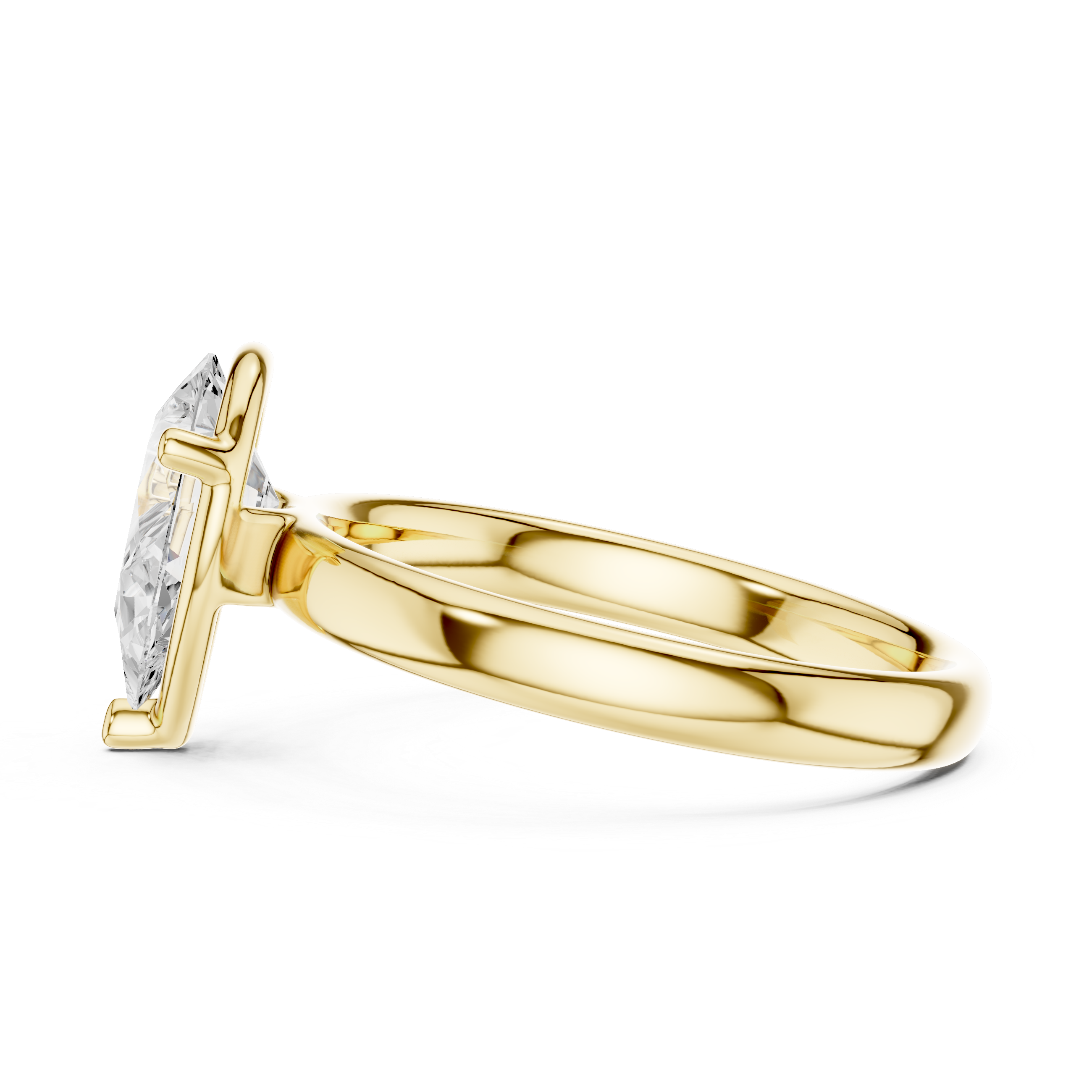 Small diamond hoop earrings with polished finish.