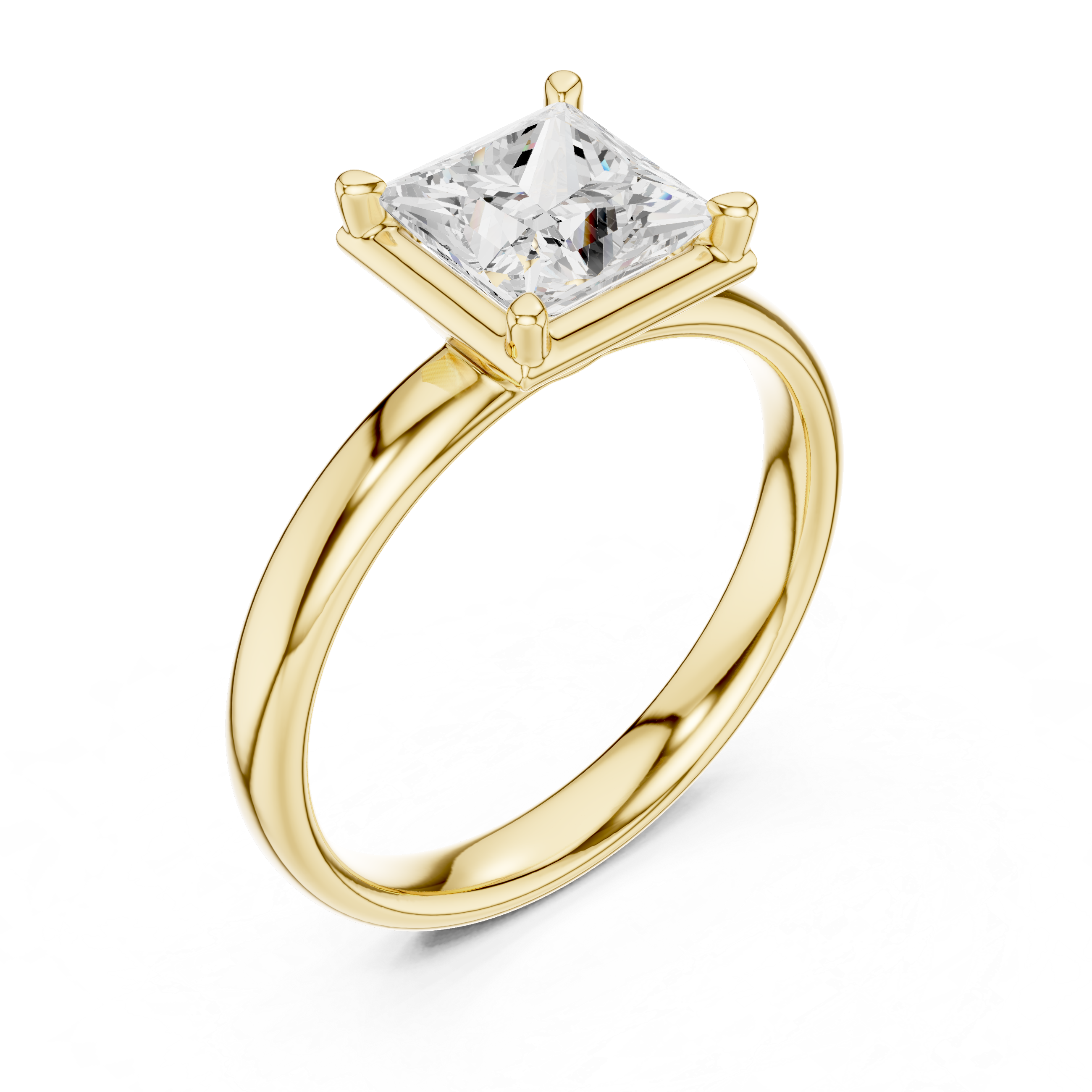 Diamond solitaire pendant necklace with brilliance.