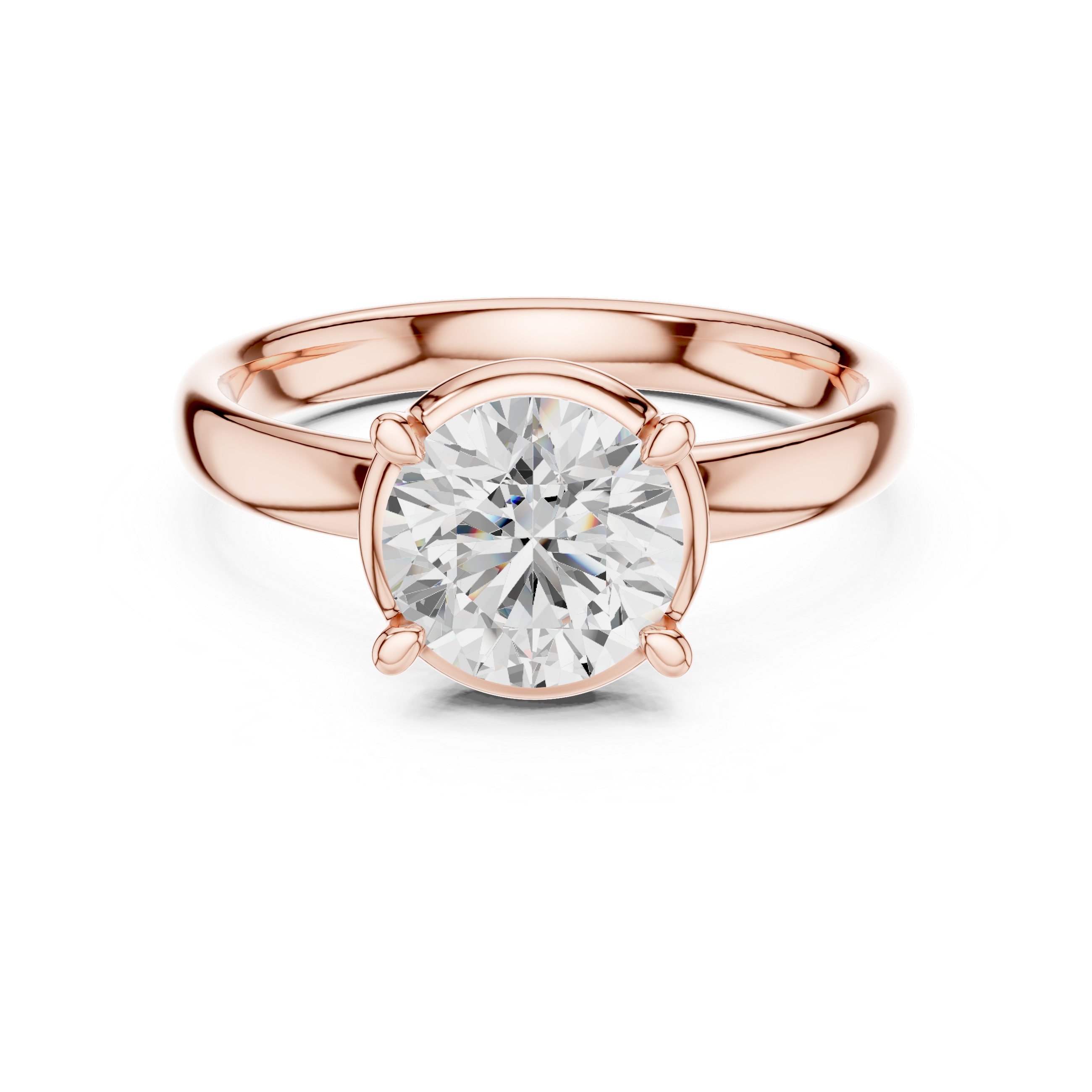 Smooth metal bracelet with polished shine.
