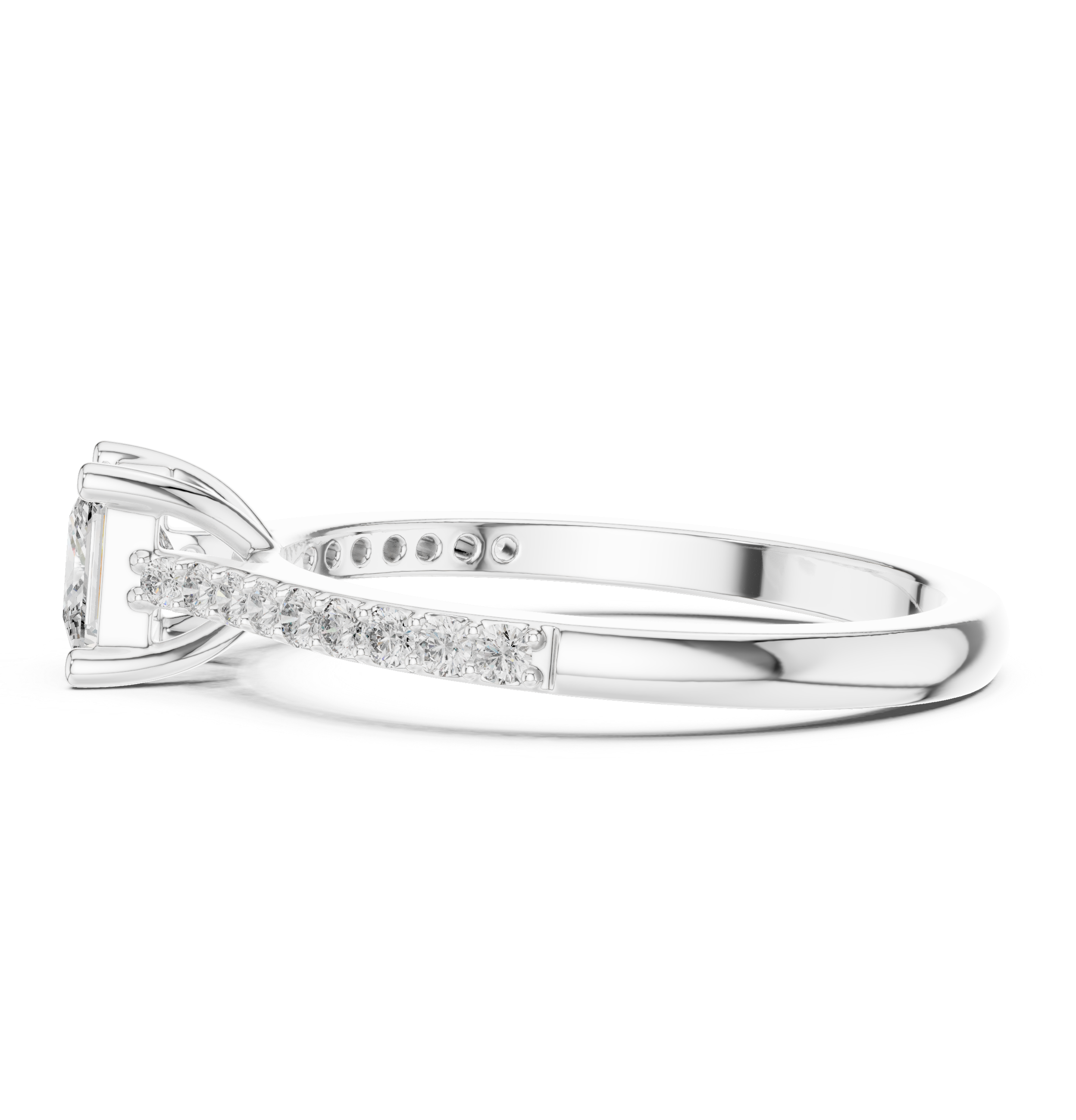 Floral carved toe ring with intricate detail.