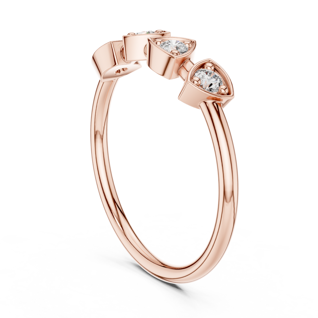 Cocktail ring with large pear-shaped gemstone.