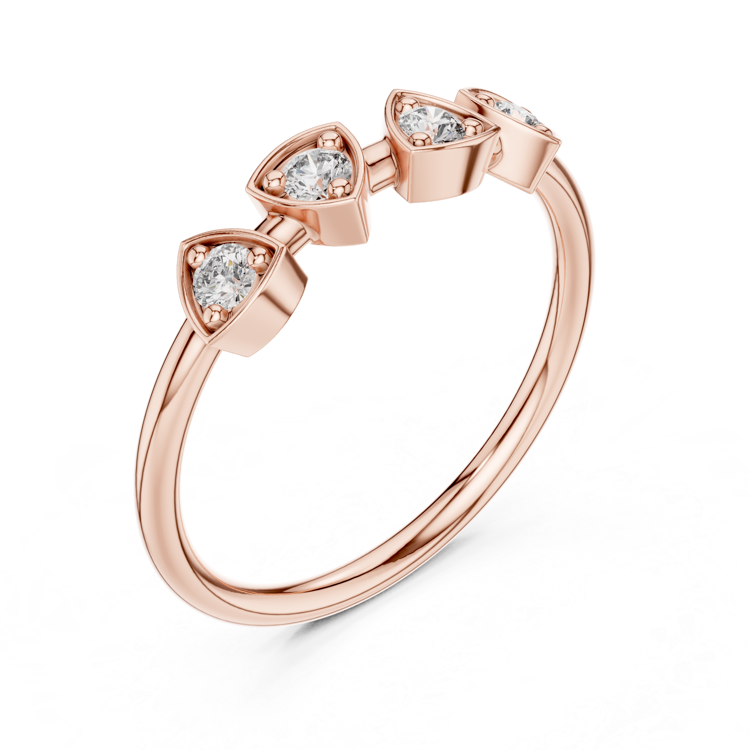 Halo cocktail ring with diamond surround.