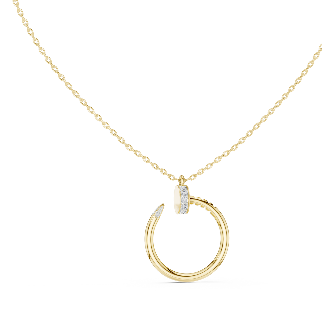 Stylish Y-shaped necklace featuring dangling central element.