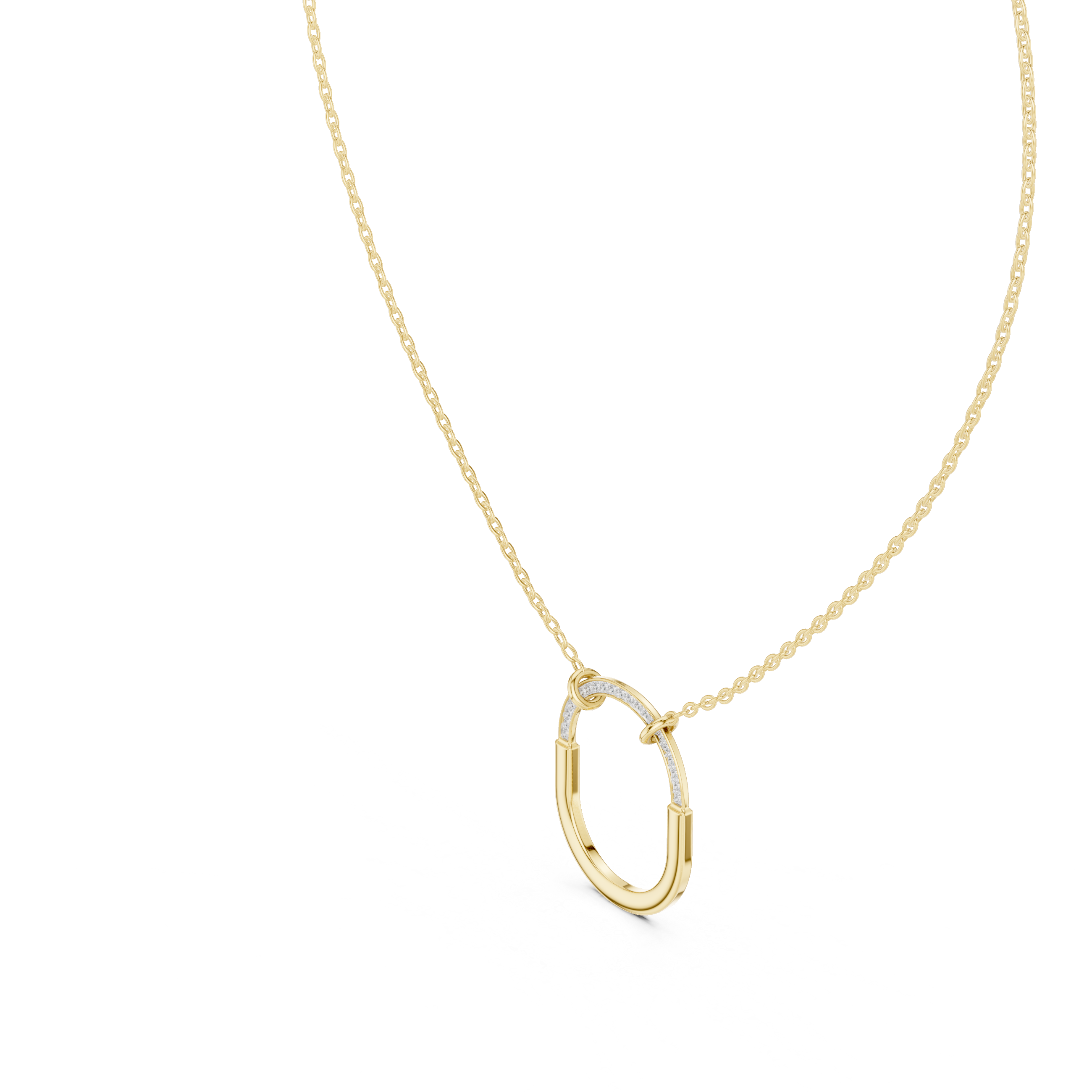 Elegant gemstone pendant featuring sapphire centerpiece.