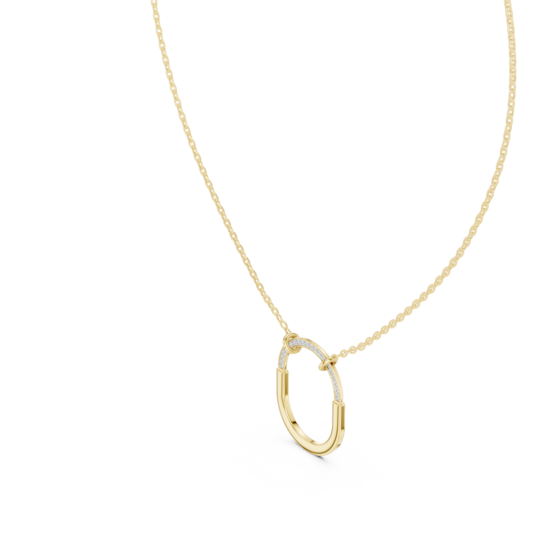 Elegant gemstone pendant featuring sapphire centerpiece.